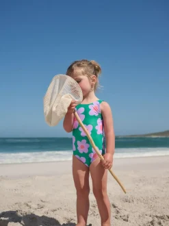 Next Swimsuit (3mths-7yrs) Green Stampy Floral