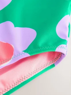 Next Swimsuit (3mths-7yrs) Green Stampy Floral
