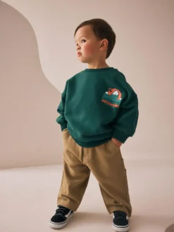 Next Sweatshirt and Utility Joggers Set (3mths-7yrs) Green Discount