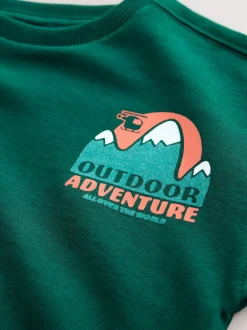 Next Sweatshirt and Utility Joggers Set (3mths-7yrs) Green Discount