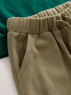 Next Sweatshirt and Utility Joggers Set (3mths-7yrs) Green Discount