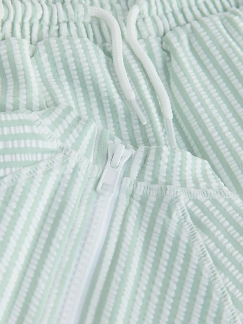 Next Textured Rash Vest and Swim Shorts Set (3mths-7yrs) Green Sale
