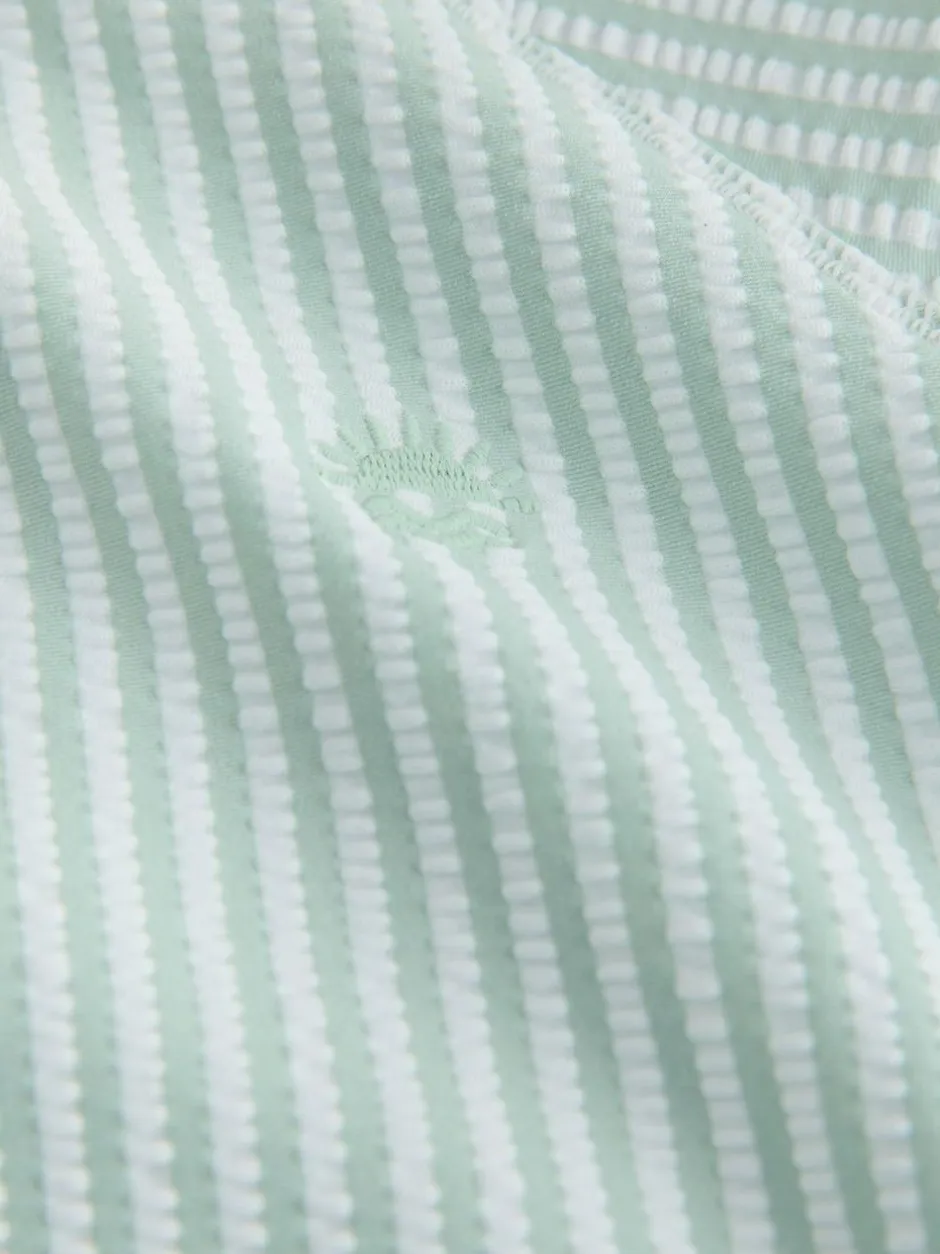 Next Textured Rash Vest and Swim Shorts Set (3mths-7yrs) Green Sale