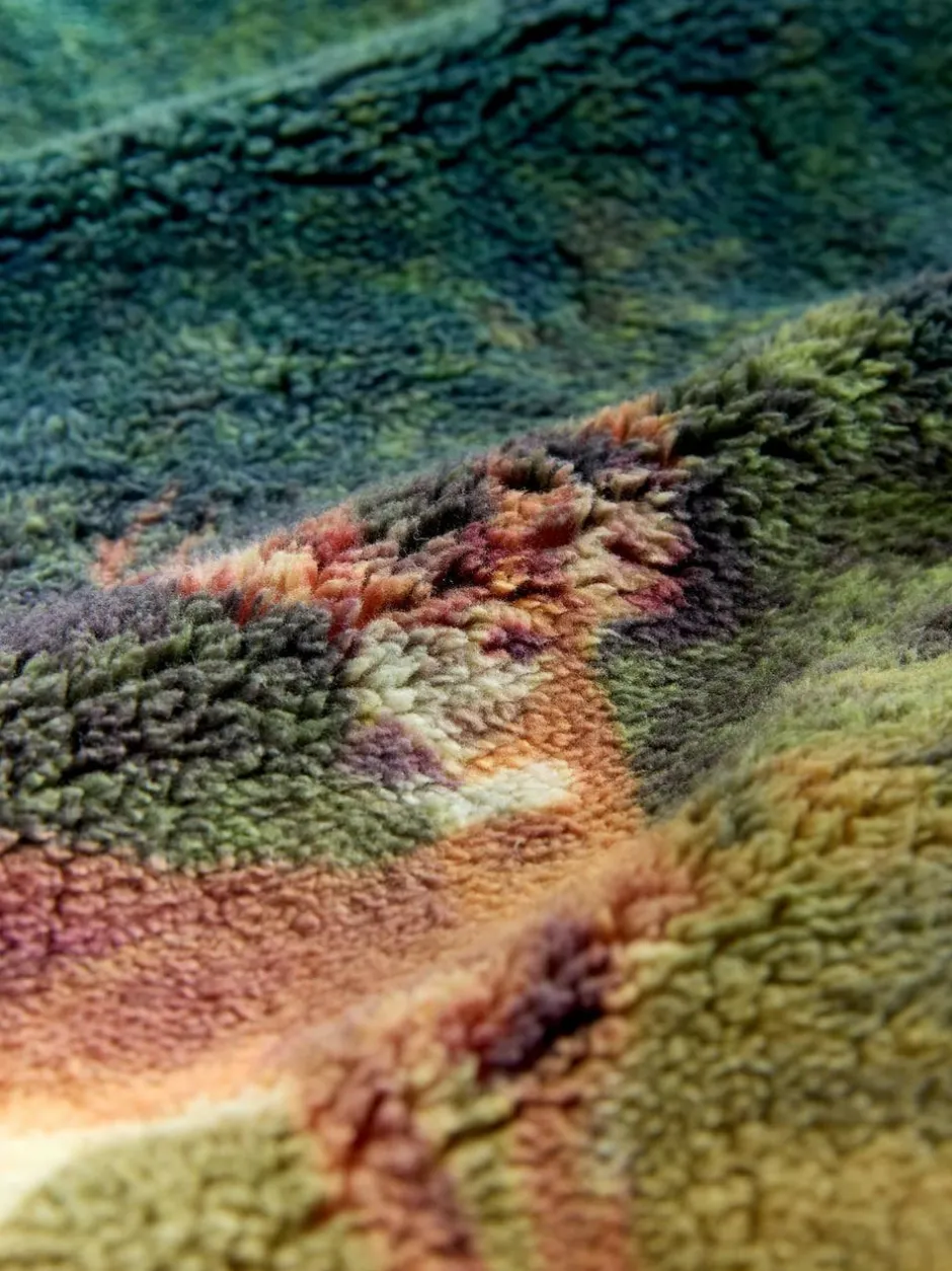 Next Printed Borg Fleece Top Green Woodland Scene Hot