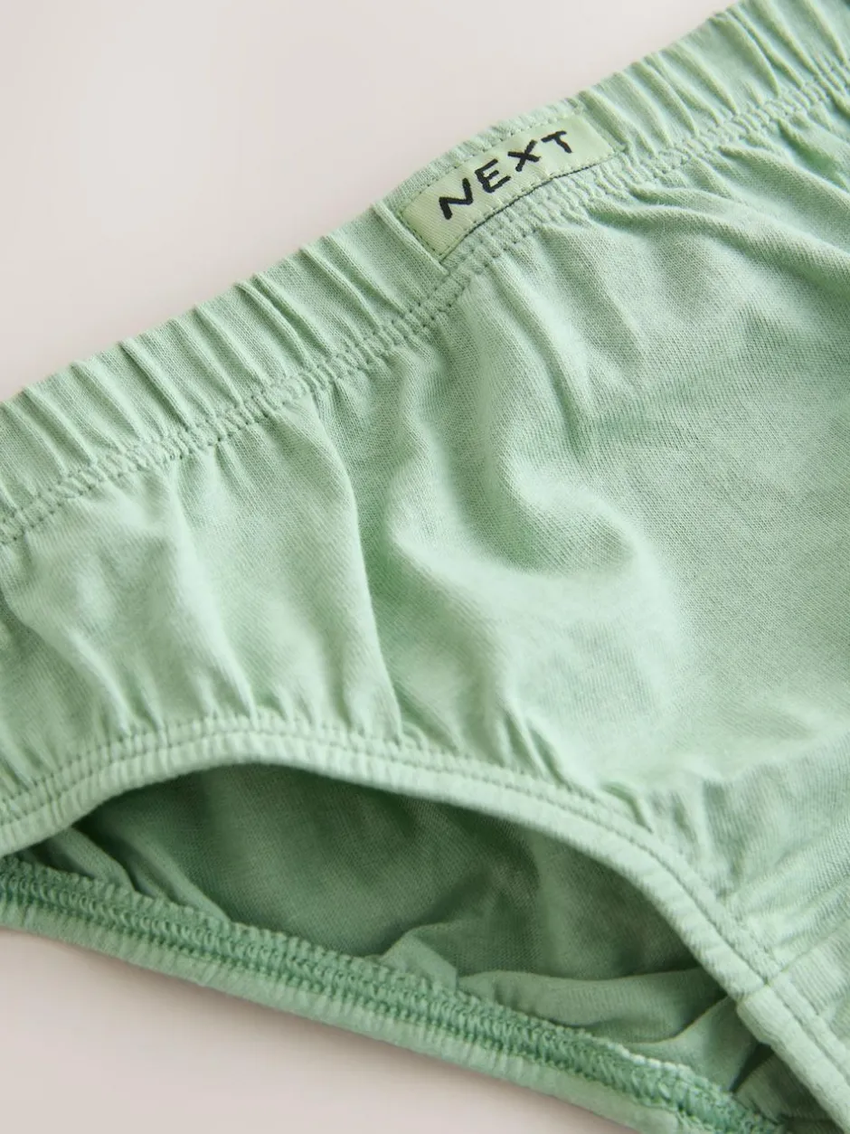 Next 100% Cotton Briefs 7 Pack (1.5-16yrs) Green/Blue Hot