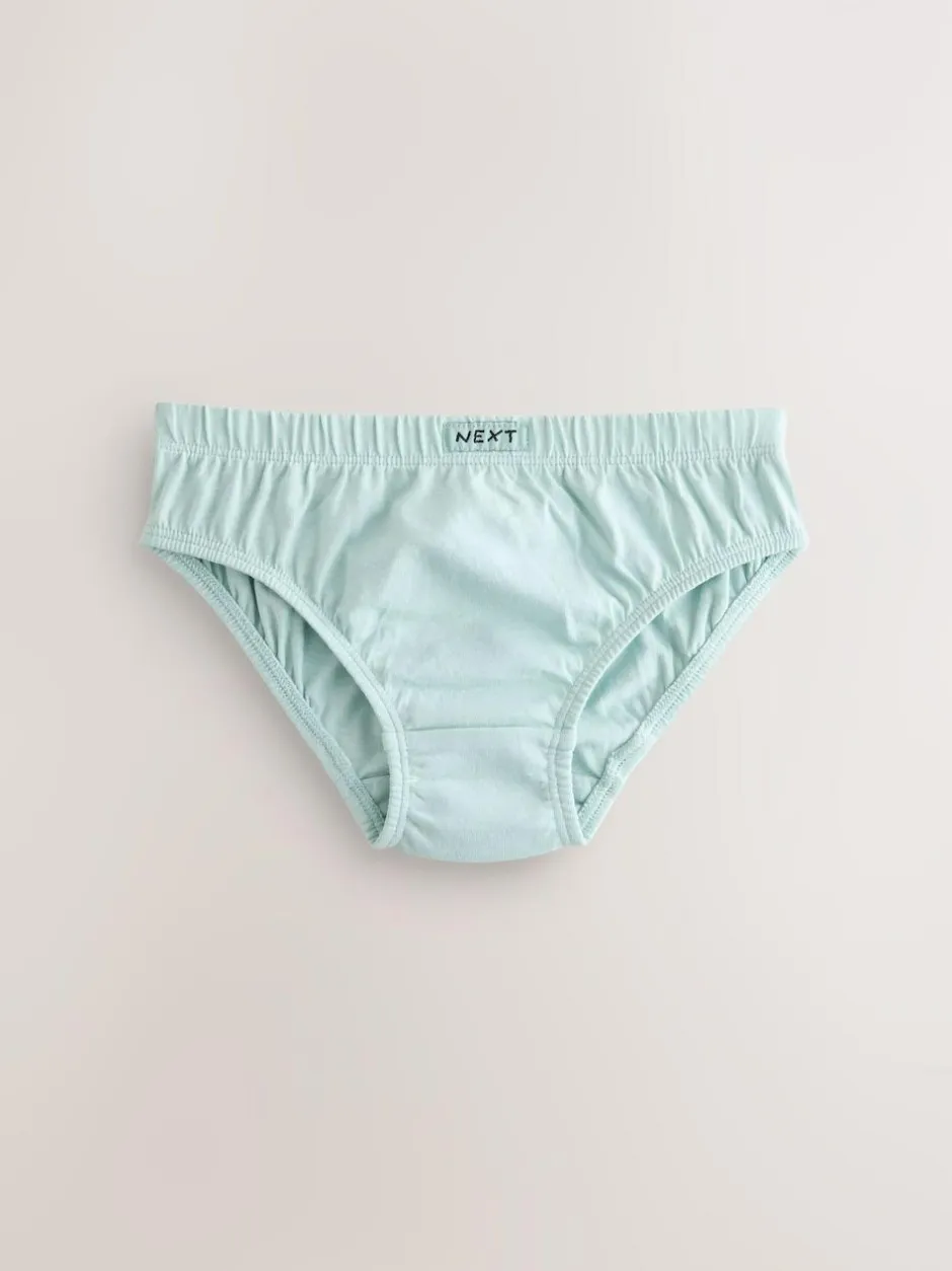 Next 100% Cotton Briefs 7 Pack (1.5-16yrs) Green/Blue Hot