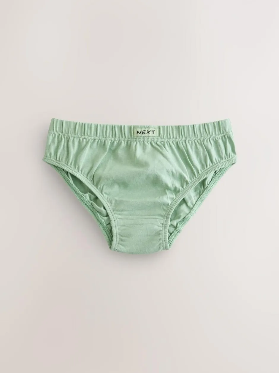 Next 100% Cotton Briefs 7 Pack (1.5-16yrs) Green/Blue Hot
