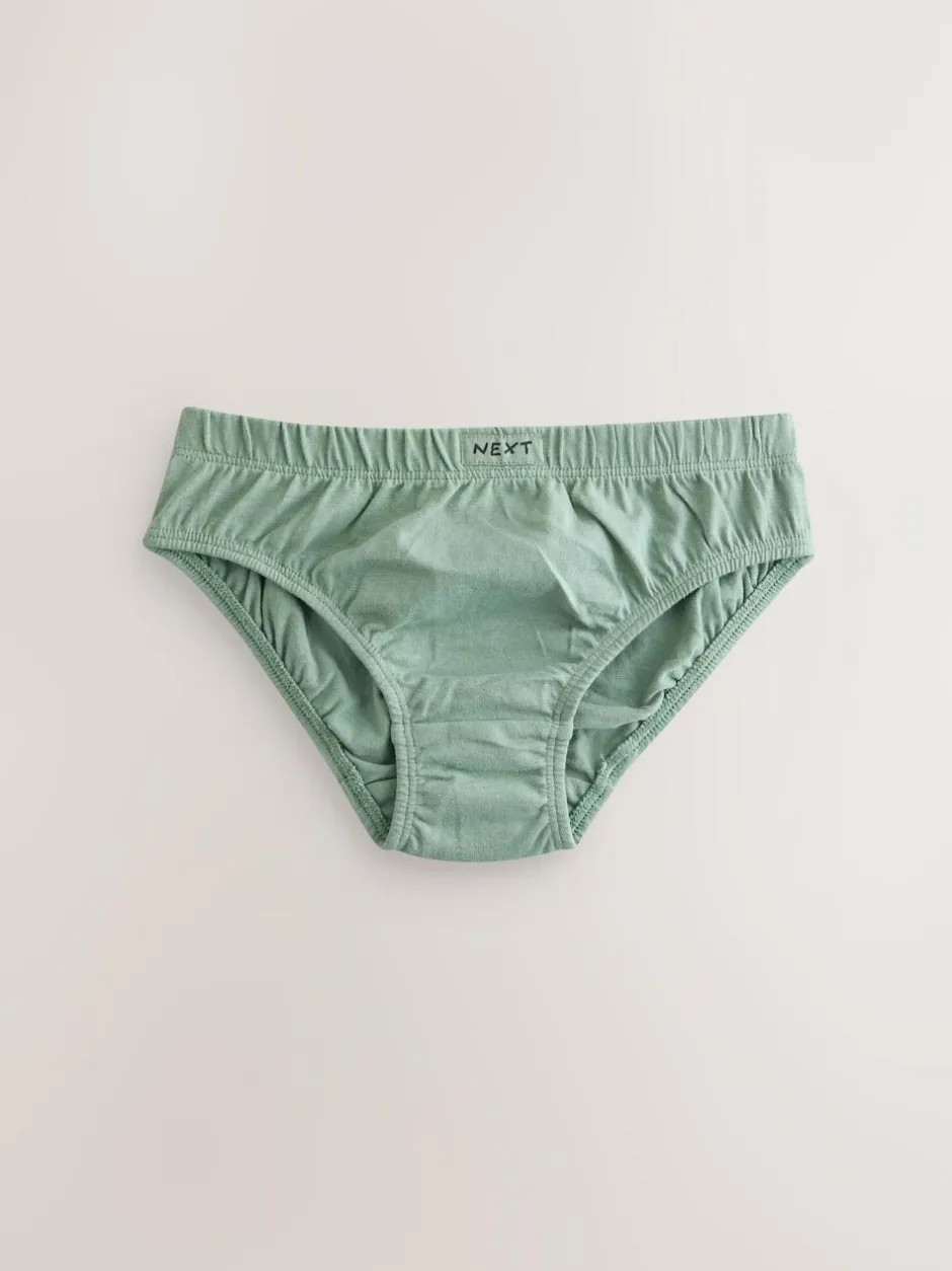 Next 100% Cotton Briefs 7 Pack (1.5-16yrs) Green/Blue Hot