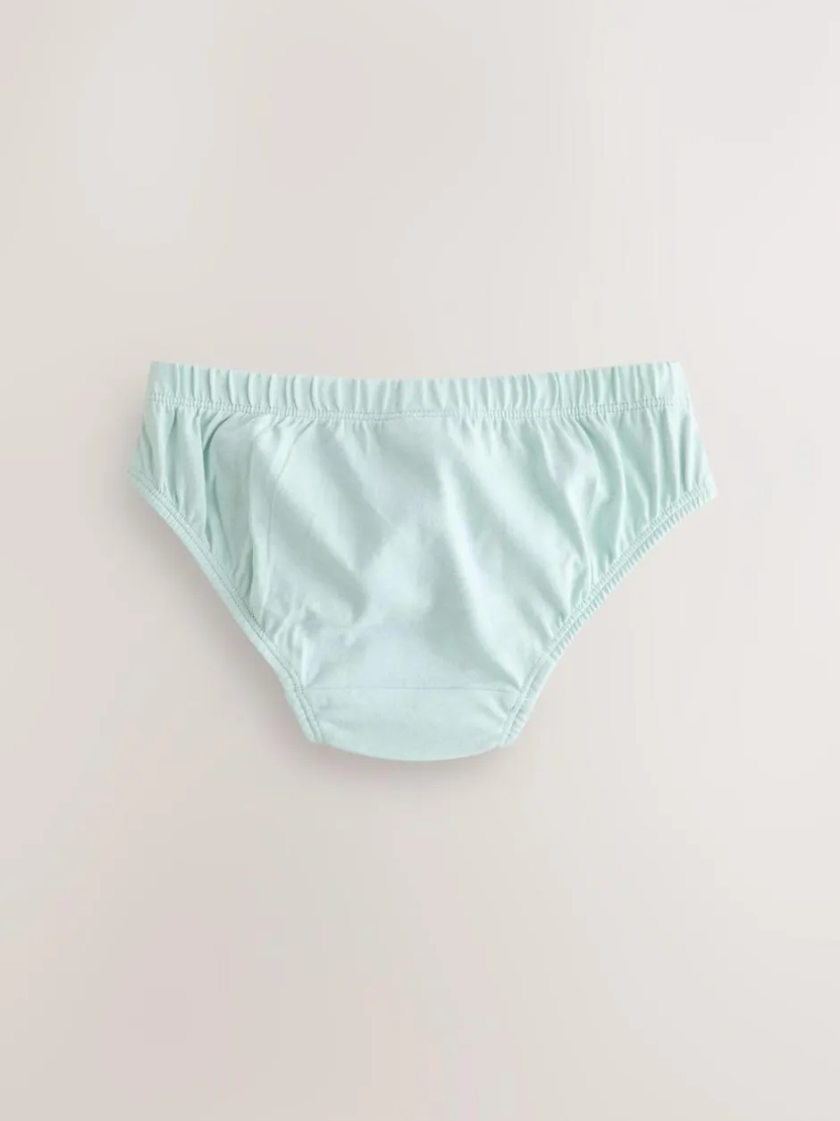 Next 100% Cotton Briefs 7 Pack (1.5-16yrs) Green/Blue Hot