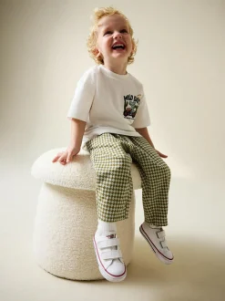 Next Barrel Pull On Trousers (3mths-7yrs) (3mths-7yrs) Green/Blue Mini Harlequin Sale