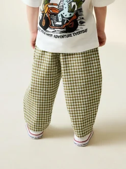 Next Barrel Pull On Trousers (3mths-7yrs) (3mths-7yrs) Green/Blue Mini Harlequin Sale
