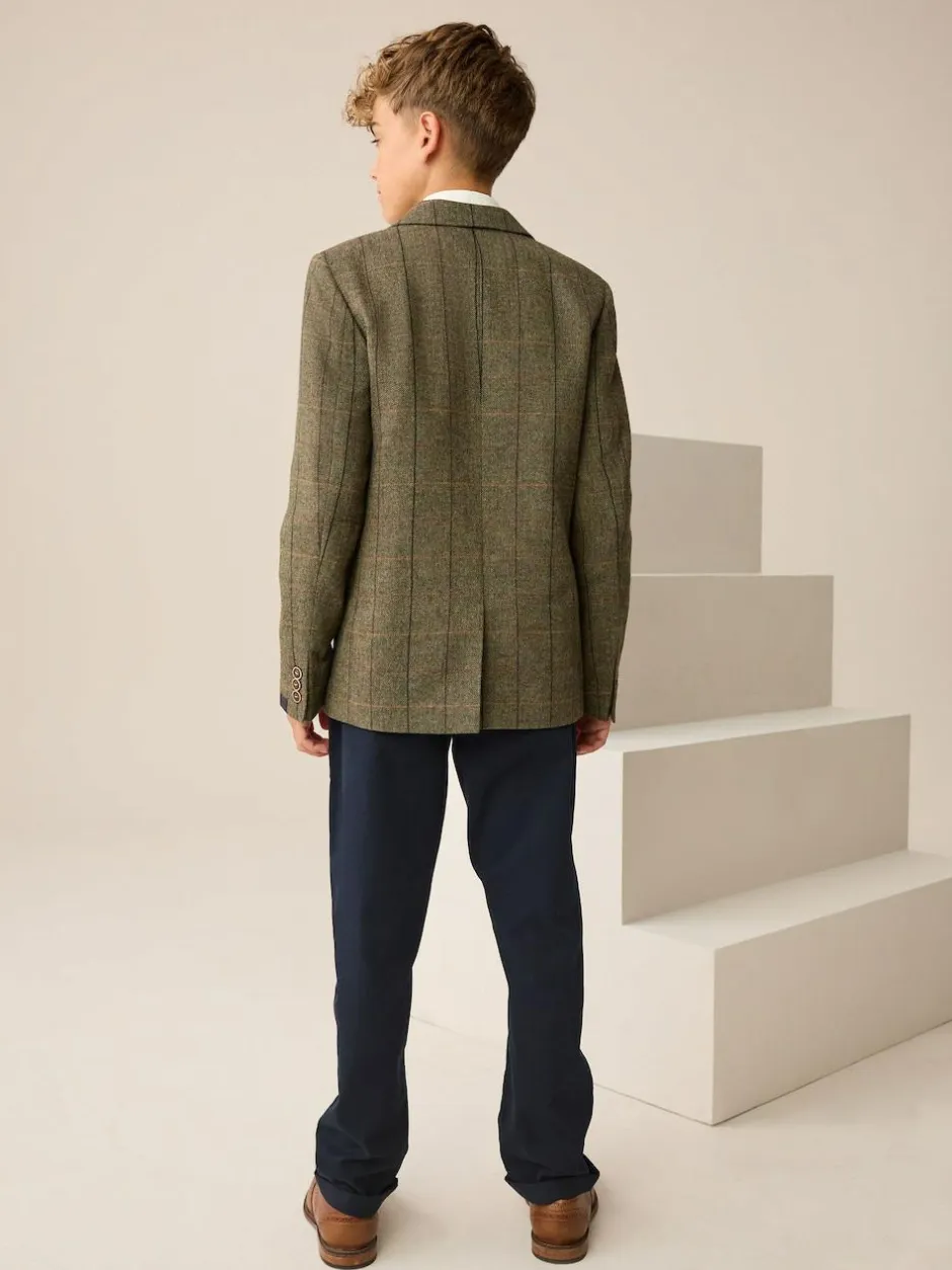 Next Blazer (3-16yrs) Green/Brown Check Hot