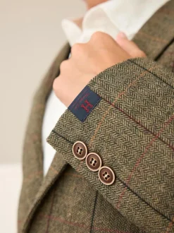 Next Blazer (3-16yrs) Green/Brown Check Hot