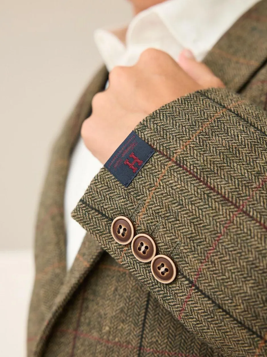 Next Blazer (3-16yrs) Green/Brown Check Hot