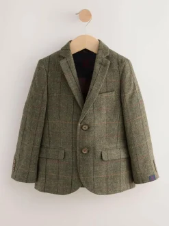 Next Blazer (3-16yrs) Green/Brown Check Hot