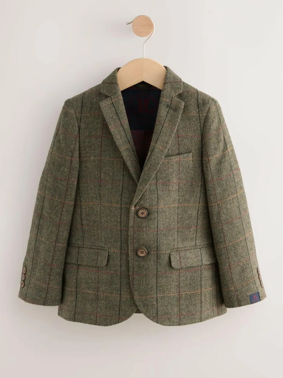 Next Blazer (3-16yrs) Green/Brown Check Hot