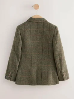 Next Blazer (3-16yrs) Green/Brown Check Hot
