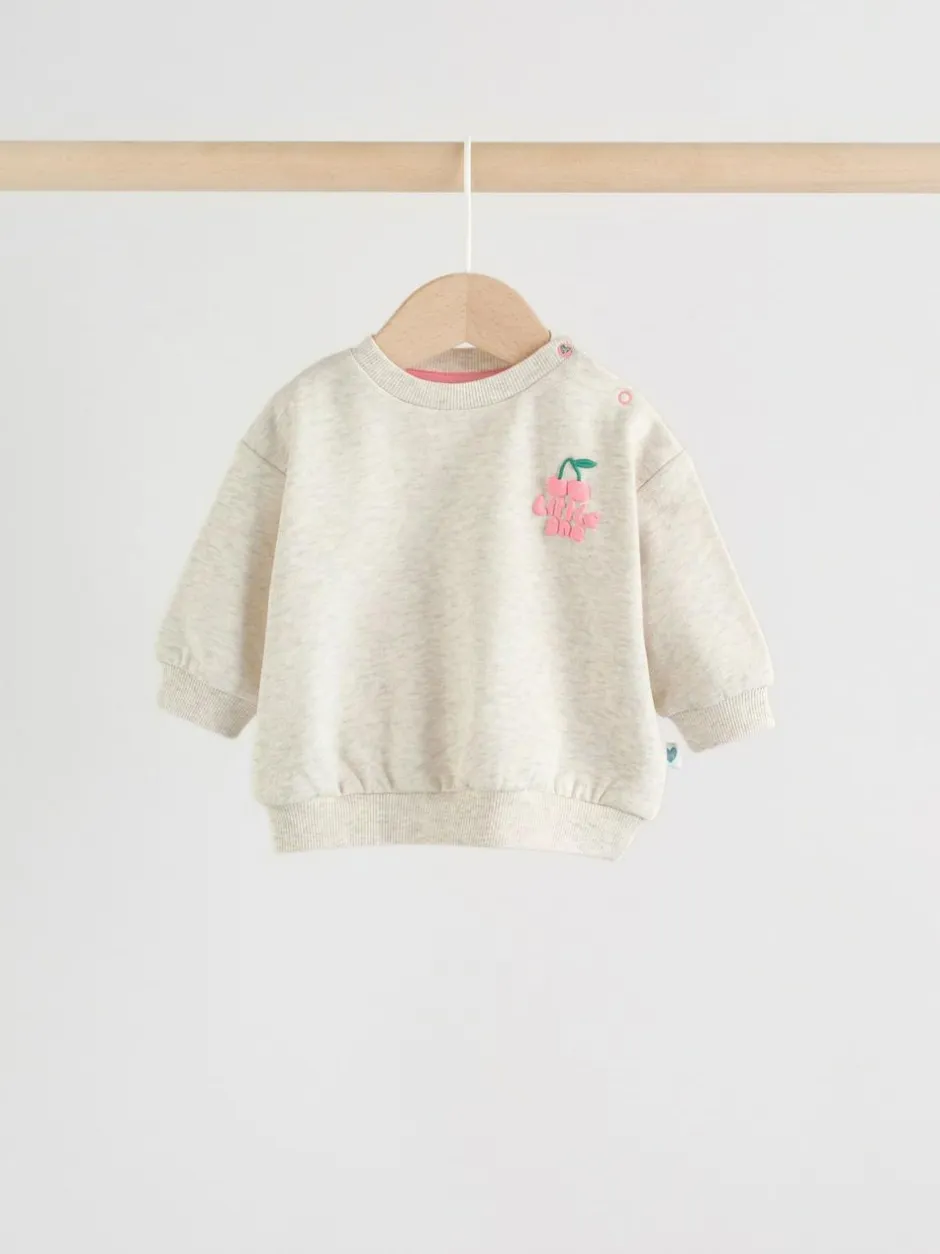 Next Baby Sweatshirt and Leggings 2 Piece Set (0mths-2yrs) Green/Ecru Outlet