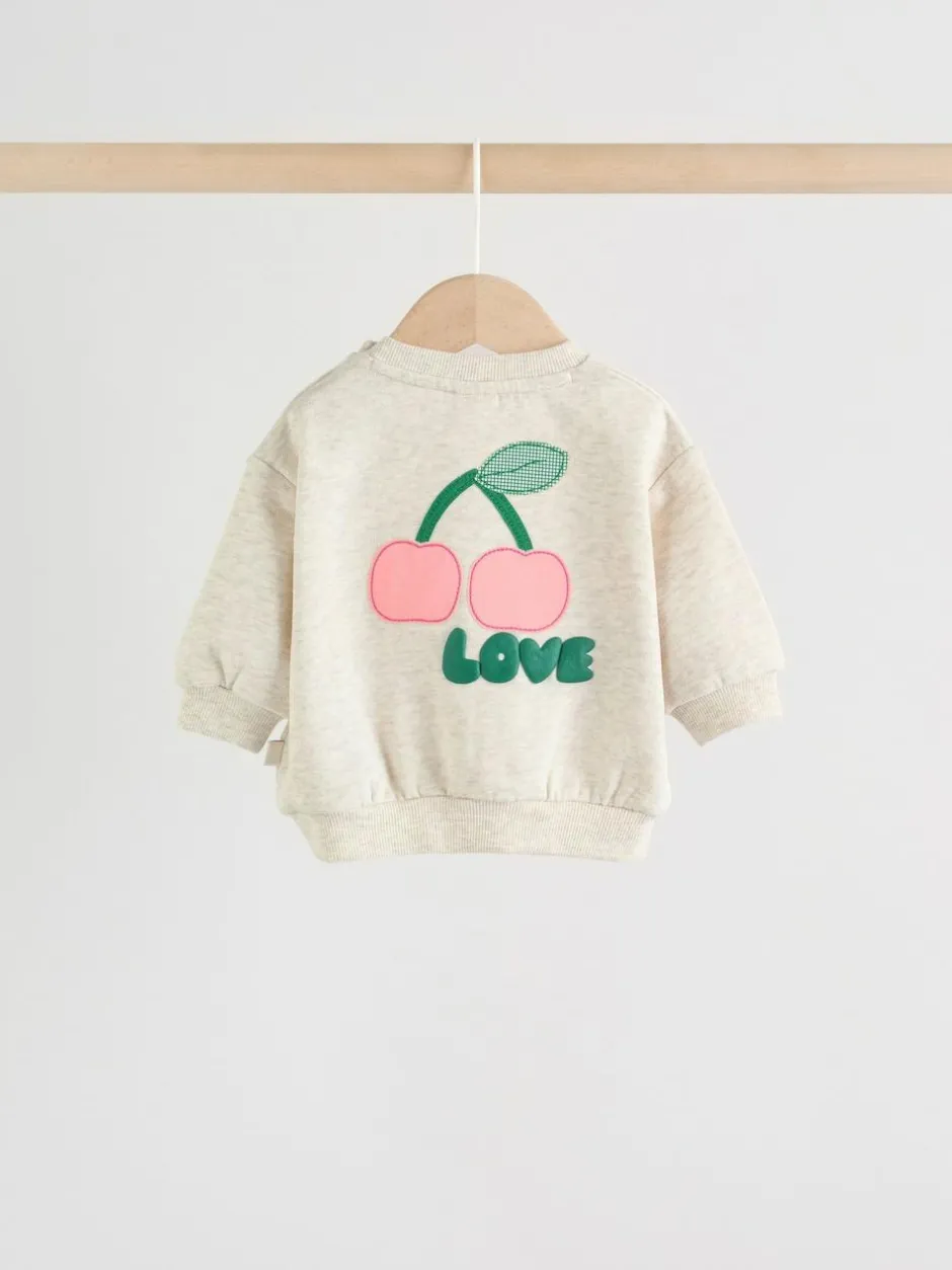 Next Baby Sweatshirt and Leggings 2 Piece Set (0mths-2yrs) Green/Ecru Outlet