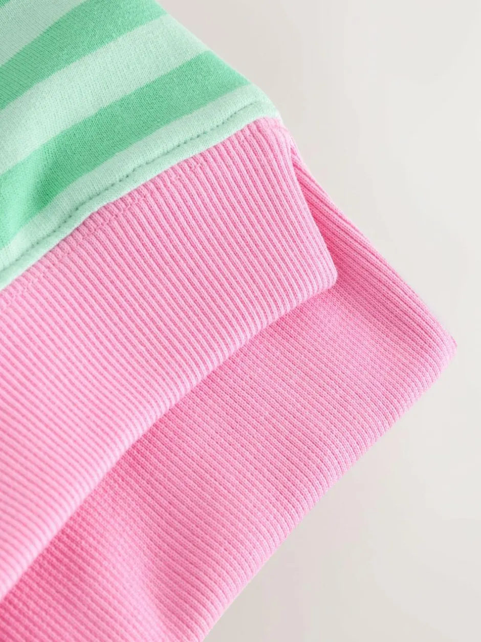 Next Sweatshirt (3-16yrs) Green/Pink New