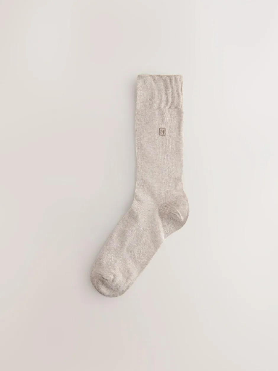 Next 8 Pack Embroidered Lasting Fresh Socks Green/Red/Blue Discount