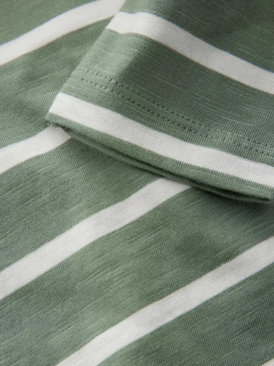 Next Green/White Stripe Safari Long Sleeve Appliqué T-Shirt (3mths-7yrs) Hot