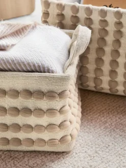Next Greige Bobbin Set of 2 Storage Basket Best