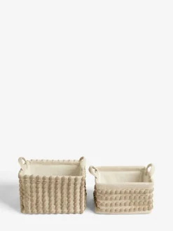 Next Greige Bobbin Set of 2 Storage Basket Best