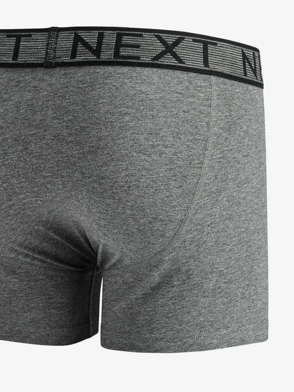 Next Grey A-Front Boxers 10 Pack New