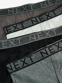 Next Grey A-Front Boxers 10 Pack New