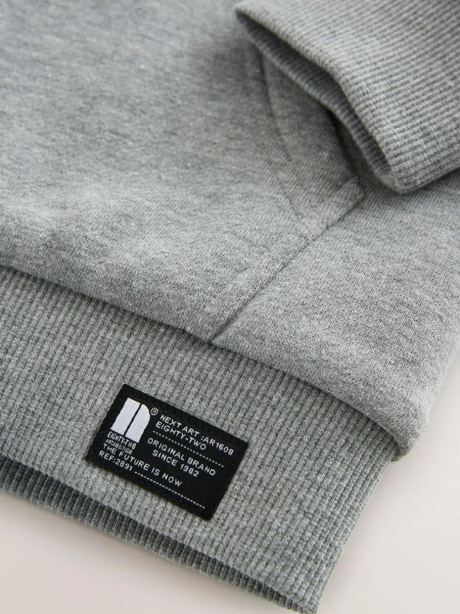 Next Borg Fleece Zip Through Hoodie (3-16yrs) Grey Sale