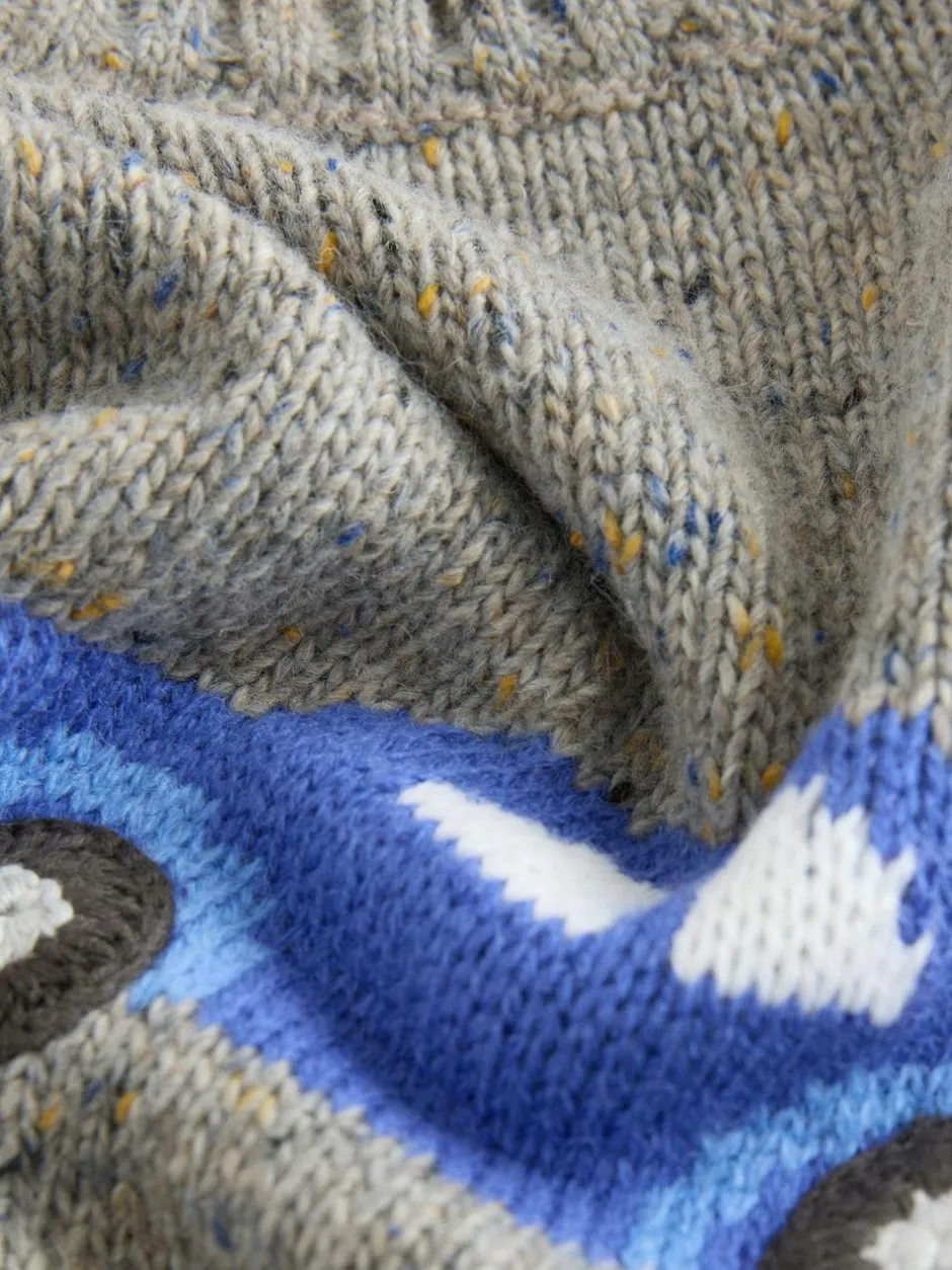 Next Grey Car Knitted Jumper (3mths-7yrs) Sale