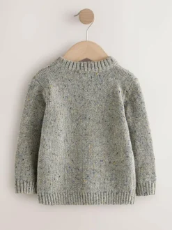 Next Grey Car Knitted Jumper (3mths-7yrs) Sale