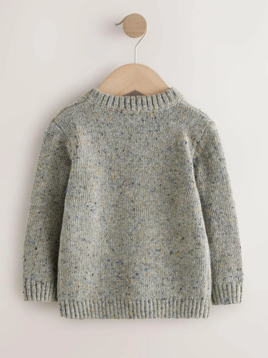 Next Grey Car Knitted Jumper (3mths-7yrs) Sale