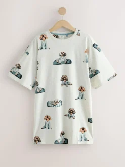 Next Grey Charlie The Cockapoo Cotton Nightie Sale