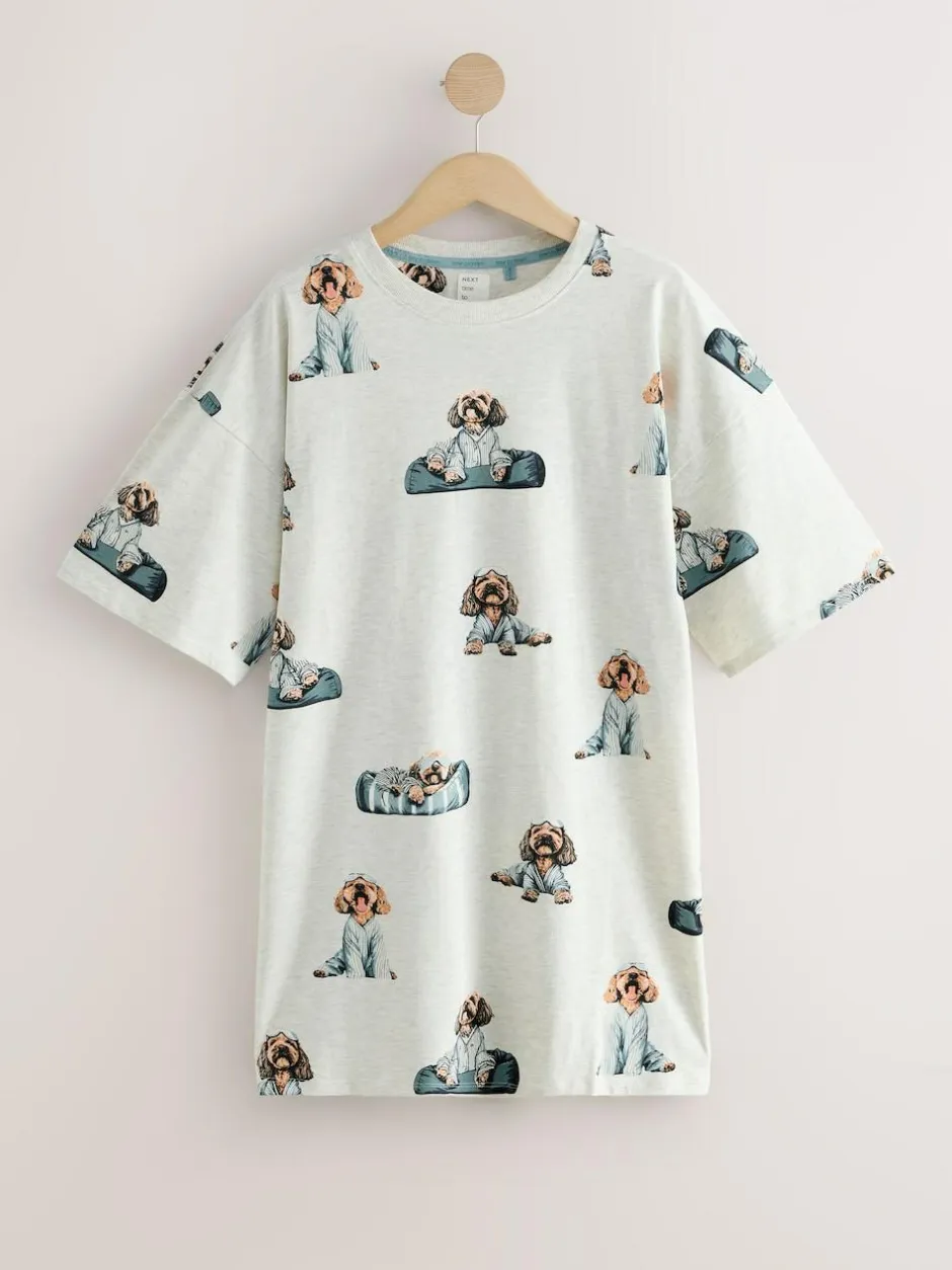 Next Grey Charlie The Cockapoo Cotton Nightie Sale