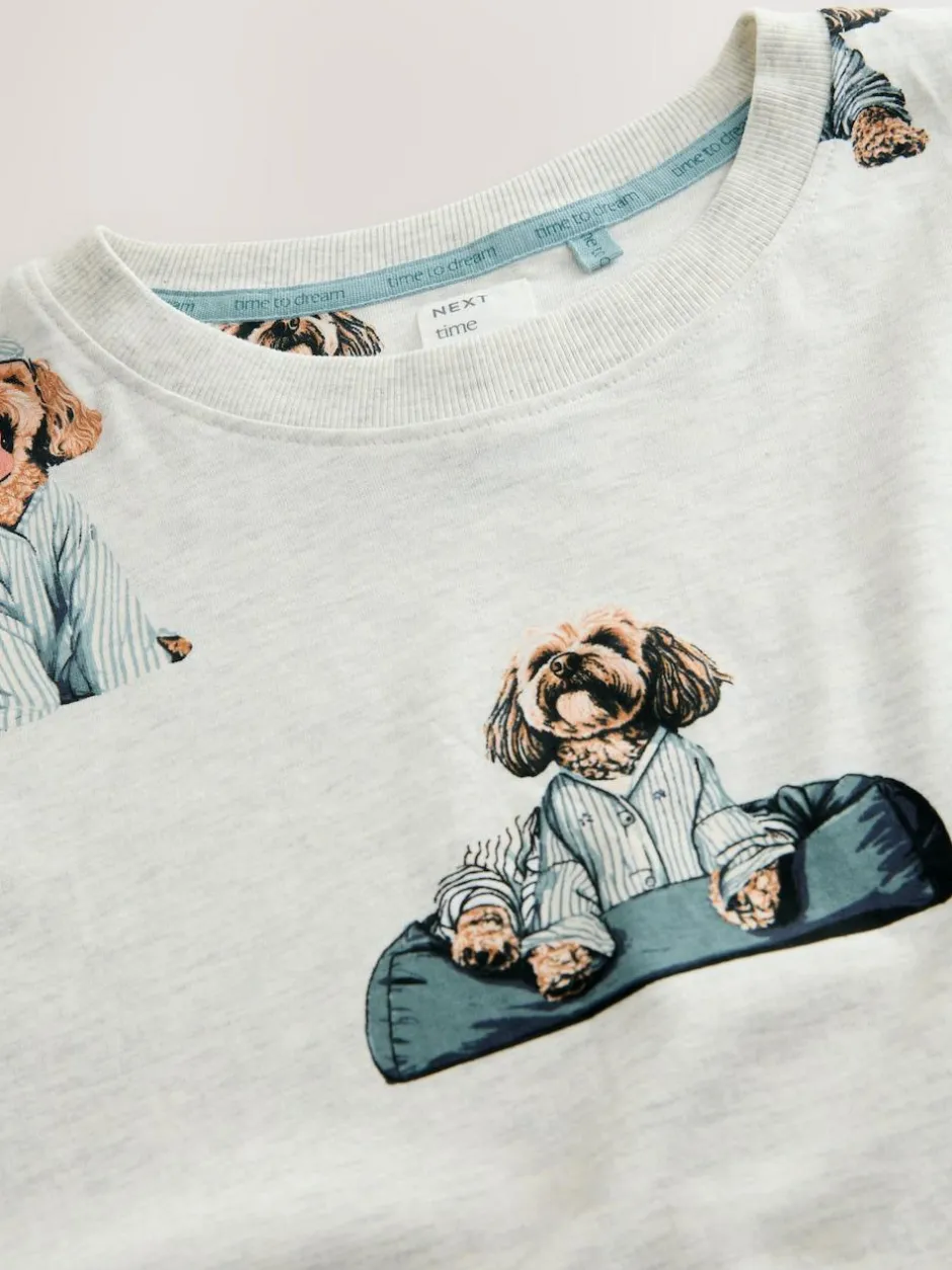 Next Grey Charlie The Cockapoo Cotton Nightie Sale
