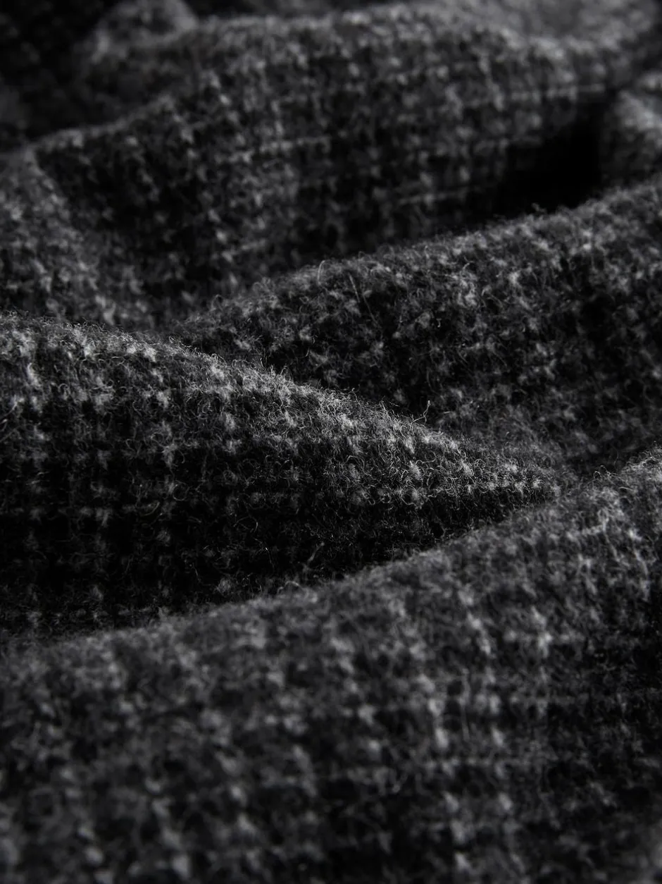 Next Smart Woven Scarf Grey Check New
