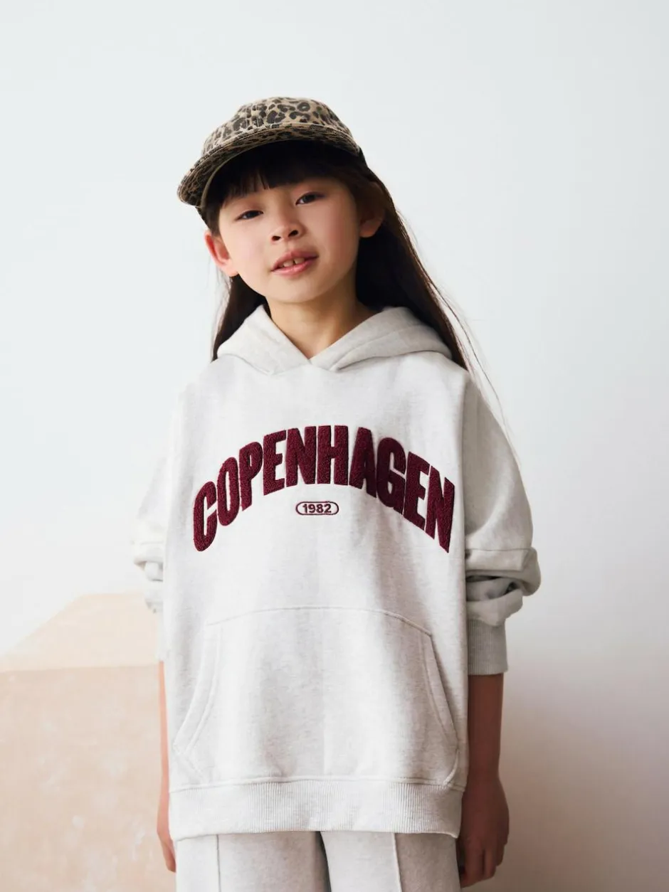 Next Grey City Slogan Hoodie (3-16yrs)