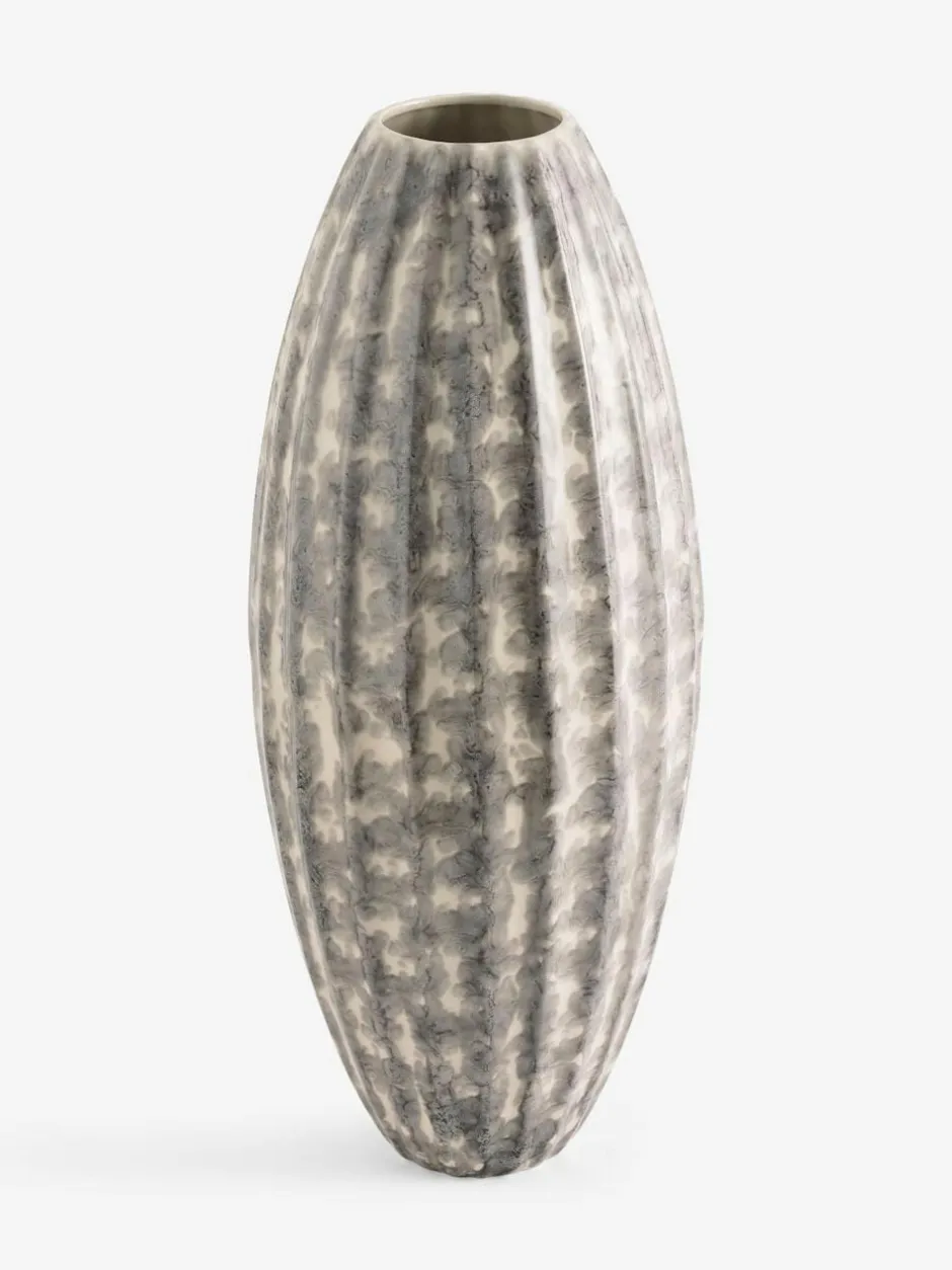 Next Grey Cream Extra Large Reactive Glaze Ceramic Vase Outlet