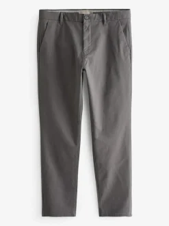 Next Grey Dark Slim Fit Stretch Chinos Trousers Best