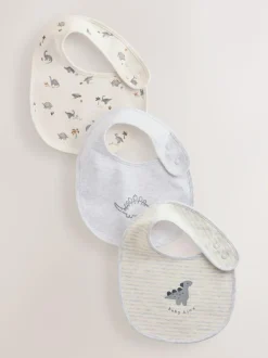 Next Grey Dinosaur Baby Bibs 3 Pack Best