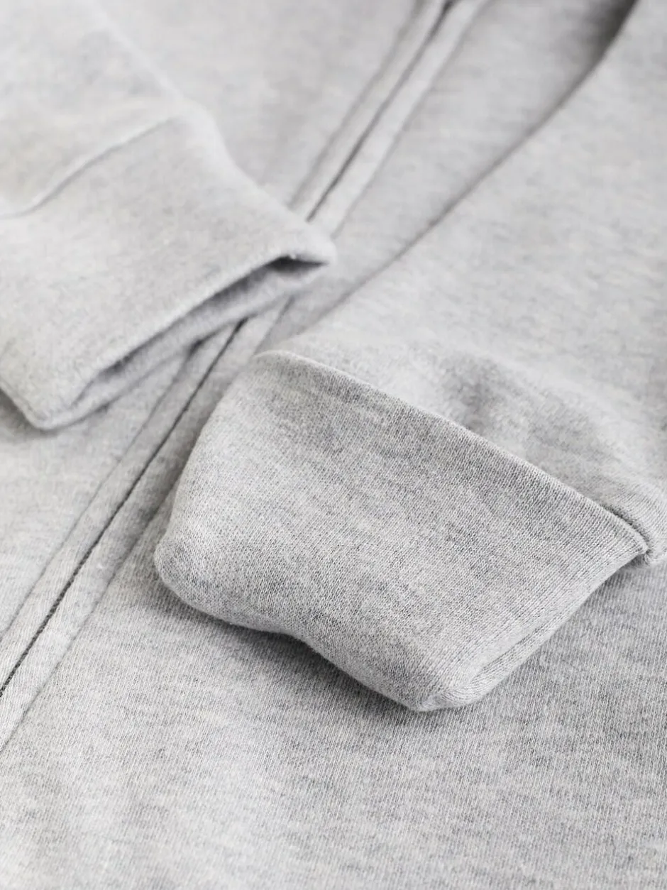 Next Essential Zipped 100% Cotton Baby Sleepsuits 3 Pack (0-3yrs) Grey Sale
