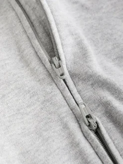 Next Essential Zipped 100% Cotton Baby Sleepsuits 3 Pack (0-3yrs) Grey Sale