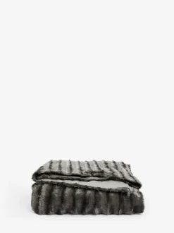 Next Weighted Blanket Grey Faux Fur Best
