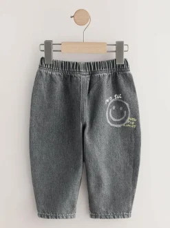 Next Barrel Jeans (3mths-7yrs) Grey Graffiti Discount