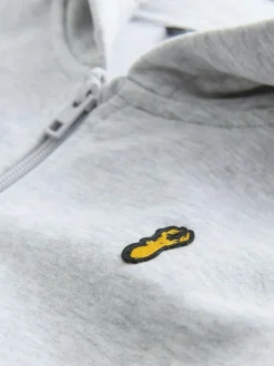 Next Logo Zip Through Hoodie (3-16yrs) Grey Clearance