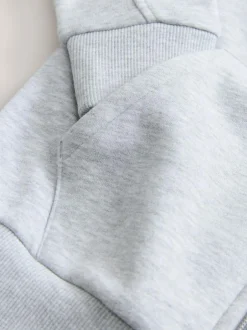Next Logo Zip Through Hoodie (3-16yrs) Grey Clearance