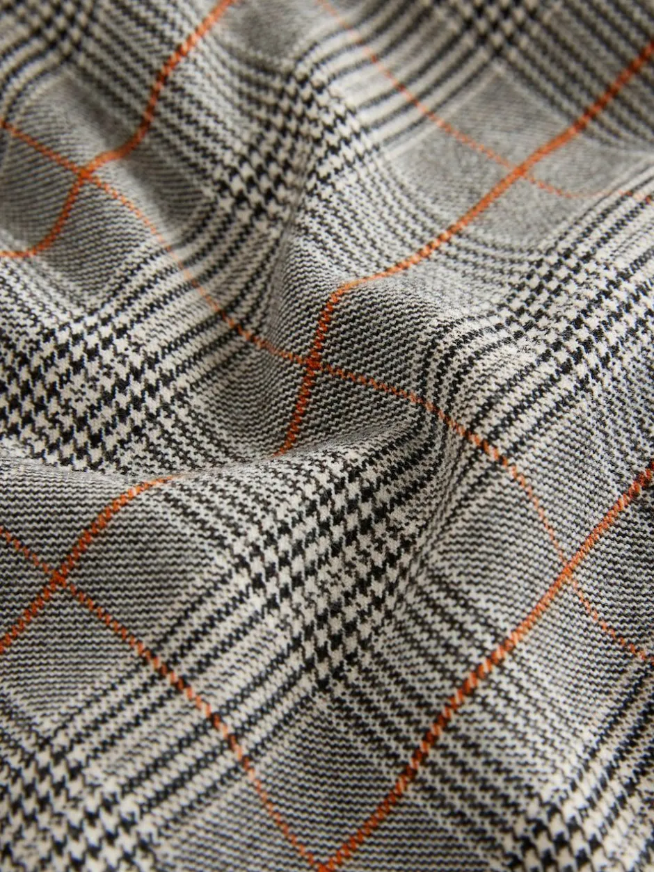 Next Grey Long Sleeve Check Zip Through Shirt (3mths-7yrs) Clearance