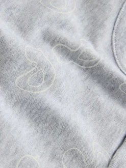 Next Grey Long Sleeved Baby Bodysuits 5 Pack Clearance